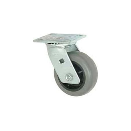 Casters Wheels & Industrial Handling Faultless Swivel Plate Caster 6in TPR Wheel 1491-6